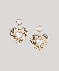 Brinco-Feminino-Coracao-com-Perolas-Dourado-9860360-Dourado_1