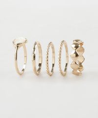 Kit-de-5-Aneis-Femininos-Dourado-9860324-Dourado_1