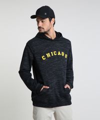 Blusao-Masculino--Chicago--em-Moletom-com-Capuz-Preto-9821211-Preto_1