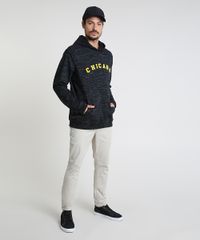 Blusao-Masculino--Chicago--em-Moletom-com-Capuz-Preto-9821211-Preto_3