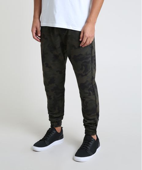 Calca-Masculina-Jogger-Estampada-Camuflada-em-Moletom--Verde-Militar-9905180-Verde_Militar_1
