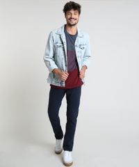 Camiseta-Masculina-com-Bolso-em-Suede-e-Recortes-Manga-Curta-Gola-Careca-Cinza-Mescla-Escuro-9873513-Cinza_Mescla_Escuro_3