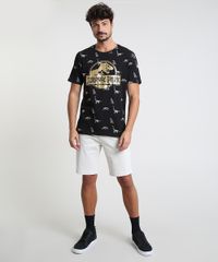Camiseta-Masculina-Jurassic-Park-Estampada-Manga-Curta-Gola-Careca-Preta-9873333-Preto_3
