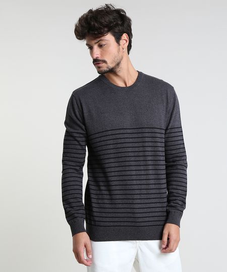 Sueter-Masculino-Listrado-Gola-Careca-Cinza-Mescla-Escuro-9789020-Cinza_Mescla_Escuro_1 Sueter-Masculino-Listrado-Gola-Careca-Cinza-Mescla-Escuro-9789020-Cinza_Mescla_Escuro_1