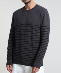 Sueter-Masculino-Listrado-Gola-Careca-Cinza-Mescla-Escuro-9789020-Cinza_Mescla_Escuro_4 Sueter-Masculino-Listrado-Gola-Careca-Cinza-Mescla-Escuro-9789020-Cinza_Mescla_Escuro_4