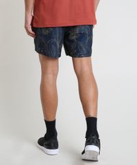 Short-Masculino-Estampado-de-Coqueiros-com-Bolsos-Azul-Escuro-9788131-Azul_Escuro_4
