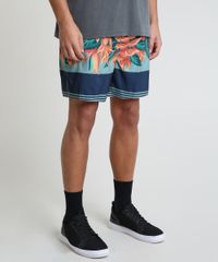 Short-Masculino-Estampado-Floral-com-Bolsos-Verde-Agua-9788132-Verde_Agua_1