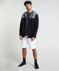 Camiseta-Masculina-Listrada-com-Bolso-Manga-Curta-Gola-Careca-Preta-9893932-Preto_3