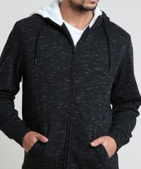 Blusao-Masculino-em-Moletom-com-Recortes-e-Pelo-Preta-9821417-Preto_4