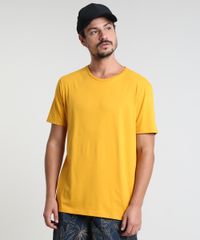 Camiseta-Masculina-Basica-Manga-Curta-Gola-Careca--Mostarda-9451463-Mostarda_1