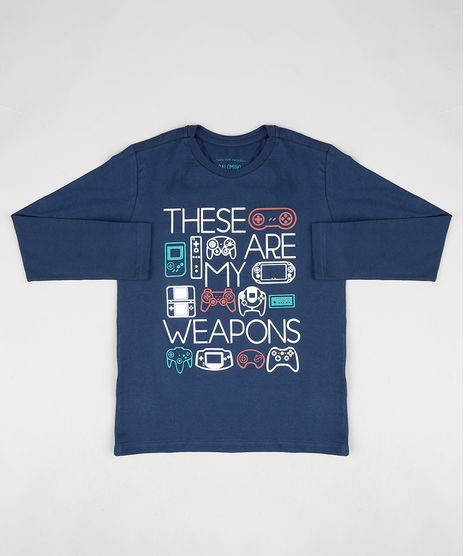 Camiseta-Infantil-Video-Games-Manga-Longa-Azul-Marinho-9883616-Azul_Marinho_1