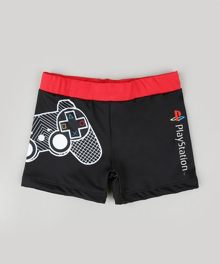 Sunga-Infantil-PlayStation-Boxer-Preta-9866933-Preto_1