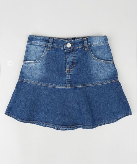 Saia-Jeans-Infantil-com-Babado-e-Bolsos-Azul-Escuro-9892626-Azul_Escuro_1