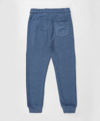 Calca-Infantil-em-Moletom-Texturizado-com-Cordao-e-Bolsos-Azul-Escuro-9799878-Azul_Escuro_2