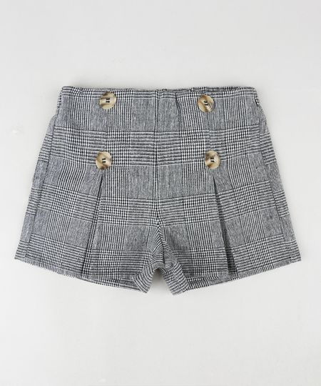 Short-Infantil-Estampado-Xadrez-com-Botoes-Preto-9820220-Preto_1
