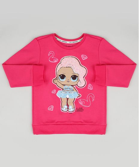 Blusao-Infantil-LOL-Surprise-em-Moletom-com-Paetes-Pink-9916970-Pink_1