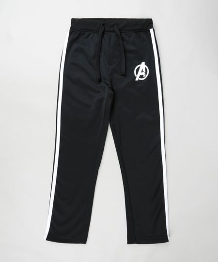 Calca-Infantil-Os-Vingadores-em-Moletom-com-Faixas-Laterais-e-Bolso-Preta-9794089-Preto_1