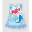 Camisola-Infantil-Pequena-Sereia-Ariel-com-Babados-Sem-Manga-Azul-9879743-Azul_1