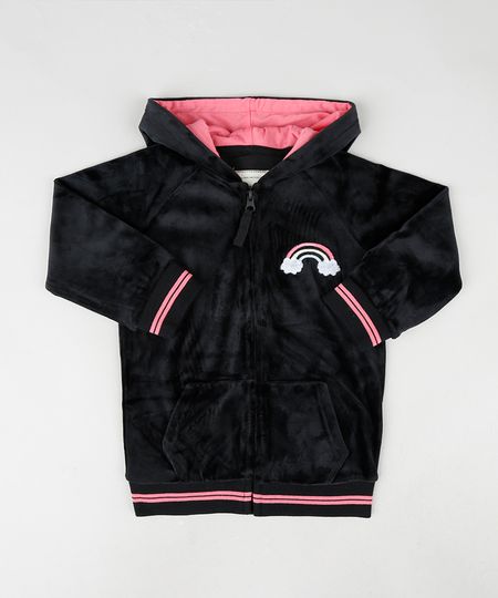 Blusao-Infantil-Arco-Iris-em-Plush-com-Capuz-e-Bolsos-Preto-9797555-Preto_1 Blusao-Infantil-Arco-Iris-em-Plush-com-Capuz-e-Bolsos-Preto-9797555-Preto_1