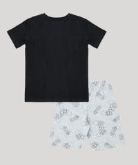 Pijama-Infantil-PlayStation-Manga-Curta--Preto-9879623-Preto_2