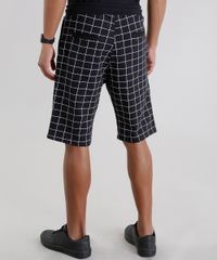Bermuda-Relaxed-em-Moletom-Listrada-Preta-8589542-Preto_2