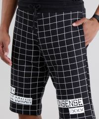 Bermuda-Relaxed-em-Moletom-Listrada-Preta-8589542-Preto_4