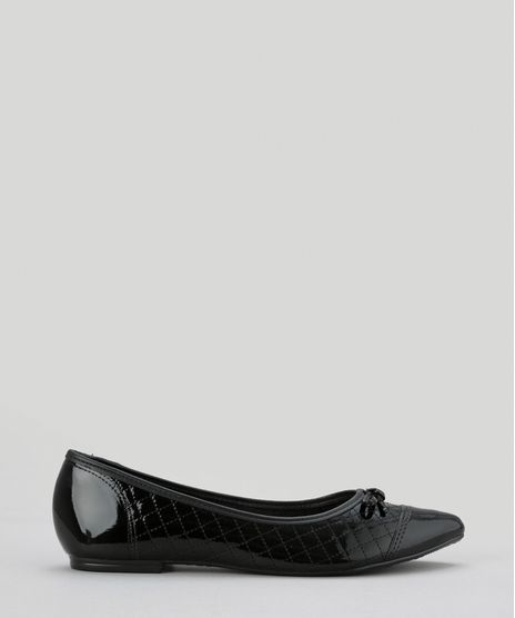 Sapatilha-Moleca-em-Verniz-com-Matelasse-Preta-8650040-Preto_1