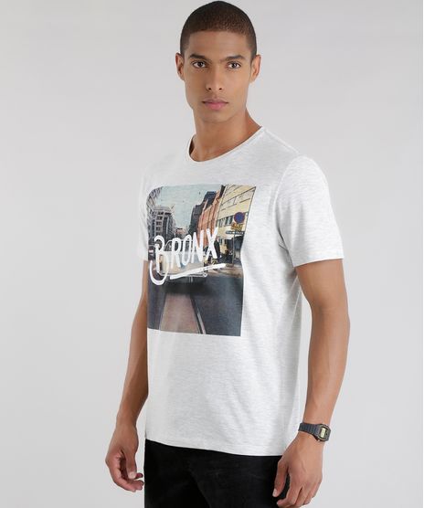 Camiseta--Bronx--Cinza-Mescla-Claro-8581770-Cinza_Mescla_Claro_1