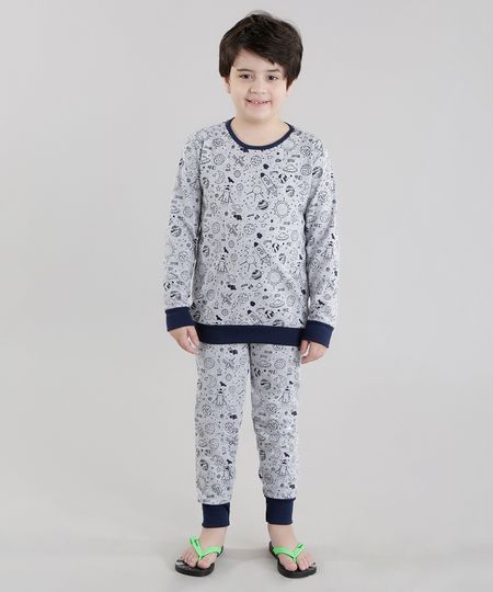 Pijama-em-Moletom-Estampado-Cinza-Mescla-8616733-Cinza_Mescla_1 Pijama-em-Moletom-Estampado-Cinza-Mescla-8616733-Cinza_Mescla_1