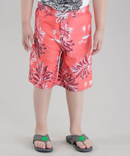 Bermuda-Estampada-Floral-Coral-8629061-Coral_1 Bermuda-Estampada-Floral-Coral-8629061-Coral_1