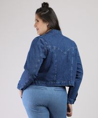 Jaqueta-Jeans-Feminina-Cropped-com-Bolsos-Azul-Escuro-9945400-Azul_Escuro_2