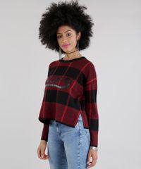 Sueter-em-Trico-Xadrez--Nope--Vermelho-8487960-Vermelho_1
