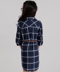 Vestido-Chemise-Xadrez-com-Cinto-Azul-Marinho-8631240-Azul_Marinho_2