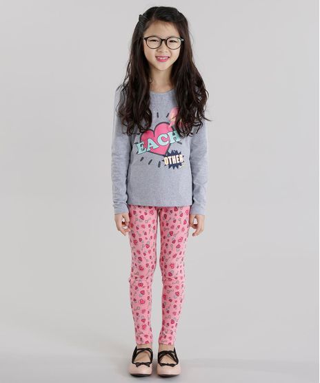 Conjunto--Love-Each-Other--de-Blusa-Cinza-Mescla---Calca-Legging-Estampada-de-Coracoes-Rosa-8628017-Rosa_1