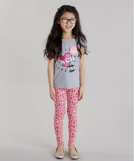 Conjunto--Love-Each-Other--de-Blusa-Cinza-Mescla---Calca-Legging-Estampada-de-Coracoes-Rosa-8628024-Rosa_1