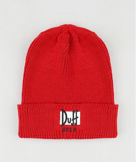 Gorro-Masculino-Duff-Beer-Os-Simpsons-em-Trico--Vermelho-9801869-Vermelho_1