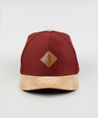 Bone-Masculino-Aba-Curva-com-Suede-Vinho-9425985-Vinho_1