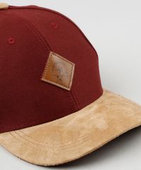 Bone-Masculino-Aba-Curva-com-Suede-Vinho-9425985-Vinho_2