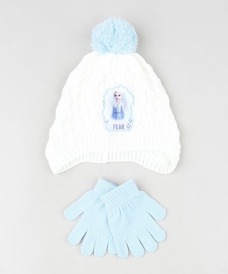 Kit-Infantil-de-Gorro-Elsa-Frozen-com-Pompom-Off-White---Luva-em-Trico-Azul-Claro-9784988-Azul_Claro_1