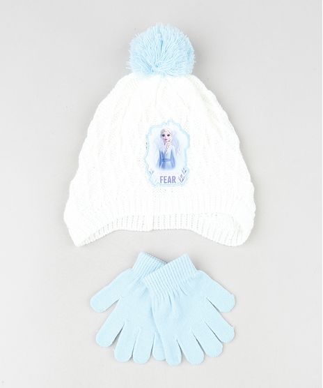 Kit-Infantil-de-Gorro-Elsa-Frozen-com-Pompom-Off-White---Luva-em-Trico-Azul-Claro-9784988-Azul_Claro_1