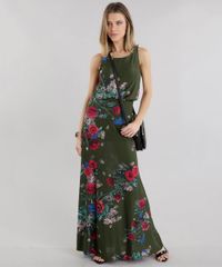 Vestido-Longo-Estampado-Floral-Verde-Militar-8653650-Verde_Militar_3