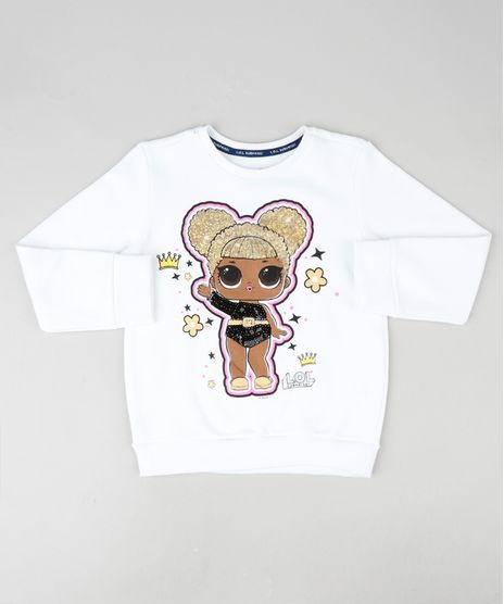 Blusao-Infantil-LOL-Surprise-em-Moletom-com-Paete-Branco-9916971-Branco_1