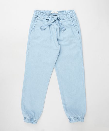 Calca-Jeans-Infantil-Jogger-com-Laco-Azul-Claro-9935385-Azul_Claro_1 Calca-Jeans-Infantil-Jogger-com-Laco-Azul-Claro-9935385-Azul_Claro_1