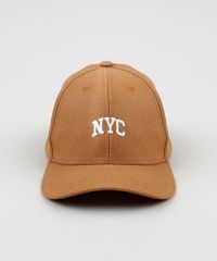 Bone-Masculino-Aba-Curva-com-Bordado--NYC--Caramelo-9898295-Caramelo_1