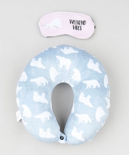 Kit-Apoio-de-Pescoco-Urso-Polar----Tapa-Olho-com-Bordado-Azul-9947003-Azul_1