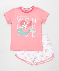Pijama-Infantil-Pequena-Sereia-Ariel-Manga-Curta-Rosa-9879744-Rosa_1