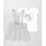 Conjunto-Infantil-de-Blusa-Unicornio-Manga-Curta-Branca---Salopete-com-Textura-e-Botoes-Cinza-9933963-Cinza_1