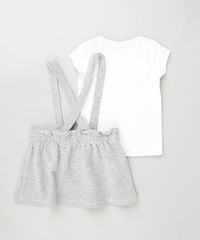 Conjunto-Infantil-de-Blusa-Unicornio-Manga-Curta-Branca---Salopete-com-Textura-e-Botoes-Cinza-9933963-Cinza_2