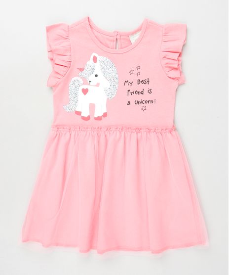 Vestido-Infantil-Unicornio-com-Paetes-Babado-na-Manga-Rosa-9939698-Rosa_1