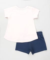 Conjunto-Infantil-Nala-O-Rei-Leao-de-Blusa-Manga-Curta-Rosa-Claro---Short-em-Moletom-Azul-Marinho-9880768-Azul_Marinho_2